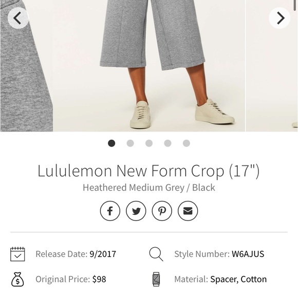 Lululemon New Form Crop (17") - Picture 5 of 7